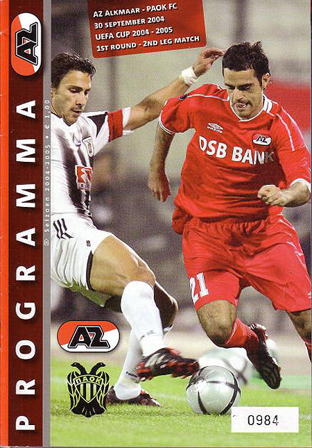 AZ Programma 30-sep-2004 PAOK thuis